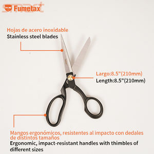 Tijeras de Costura de Precisión FUMETAX con Múltiples Capas de Tela, Hojas de Acero Inoxidable de 8 <span class=keywords><strong>y</strong></span> 10 Pulgadas, Mangos Ergonómicos Resistentes, Dedales Intercambiables - Product Image 6