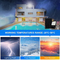 Projecteurs solaires KCD Outdoor Pir 12 volts, 17000 lumens, 100 watts, 200w, 400w, 500w, 600w, 3000k, éclairage solaire 8 heures