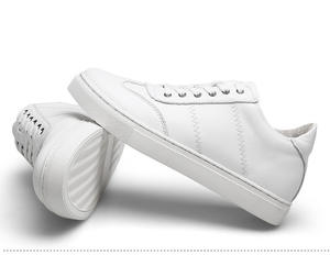 2025 TOP Vente en gros de baskets de marche pour hommes, respirantes, à lacets, en cuir véritable, style tendance, printemps automne - Product Image 3