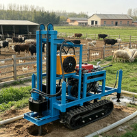 Machine de forage de puits d'eau 150m, engin de forage à alimentation automatique avec support de tuyaux pour l'approvisionnement en eau agricole, vente directe en gros
