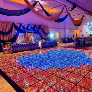 Plancher de danse LED lumineux 3D en gros, tailles 50*50cm et 60*60cm avec indice de protection IP67 - Product Image 4