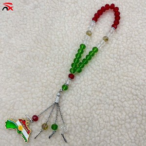 Bracelets de prière personnalisés en cristal de 10 mm avec breloques drapeau et carte du Kurdistan, accessoires de chapelet en vrac pour femmes - Product Image 6