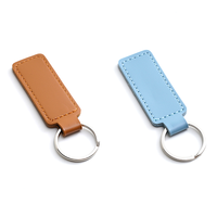 Porte-clés en cuir vierge personnalisé Porte-clés Cadeaux Porte-clés voiture Logo en métal Porte-clés Vente en gros