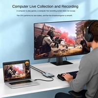 Carte de capture vidéo 4K vers USB 3.0 Type-C, sortie en boucle 4K60Hz, enregistrement 1080P60Hz, streaming en direct de jeux, caméra PS5 Switch