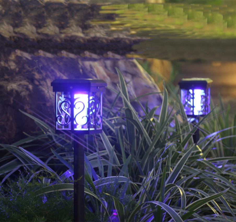 Large Capacity 10w Solar Outdoor Garden Solar LED Post Deck Square Fence Light Landscape Lamp Solar lamp mosquito