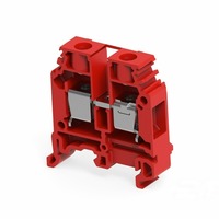 Bloc de terminaison de commande industriel 1000V 6AWG à connexion par vis UL94V-0 pour montage sur rail DIN, pour boîtier de distribution électrique PLC