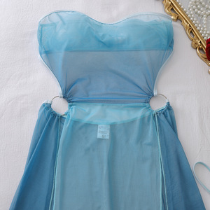 BOON Nuevo Estilo Europeo Americano Transfronterizo, Lencería Erótica Pura de Malla Transparente, Sin Tirantes, Cuello Halter, Espalda Descubierta, Ajustada al Cuerpo, Sexy - Product Image 3