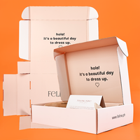 Boîte d'emballage cadeau pour vêtements avec impression personnalisée, boîte d'expédition en carton avec logo personnalisé, boîtes d'expédition en carton ondulé