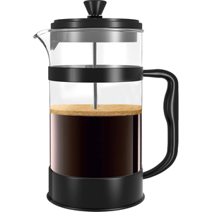Sample 600ml 800ml 1000ml Low Price Dropshipping Eco-Friendly Modern Stainless Steel <b>Double</b> <b>Wall</b> Borosilicate Glass Coffee Maker - Product Image 1