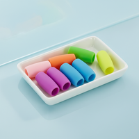 Embouts métalliques en Silicone pour pailles en acier inoxydable de 12mm