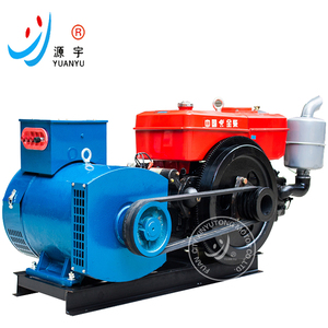 เครื่องกำเนิดไฟฟ้ากระแสสลับแบบเปิดขนาดเล็ก 5KW 8KW 10KW 12KW 15KW 20KW 24KW 30KW เครื่องยนต์สูบเดียวแบบลากจูง GF1 เครื่องกำเนิดไฟฟ้าแบบเปิด - Product Image 2