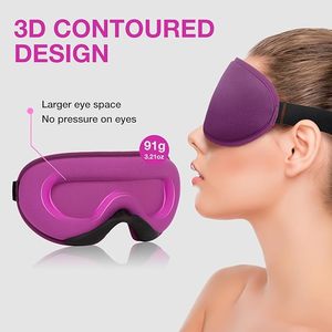 Masque de sommeil 3D personnalisé, faible MOQ 100 pièces, poche oculaire profonde <span class=keywords><strong>pour</strong></span> un sommeil réparateur, <span class=keywords><strong>pour</strong></span> usage B2B - Product Image 2