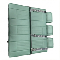 Banc trois places vert en gros, réversible, pliable à plat dans les deux sens, personnalisé pour la conversion de fourgonnettes Hiace Sprinter VW T4 T5 T6