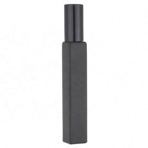 Stock Glass Roll on <b>Bottle</b> <b>10ml</b> Black Frosted Massage Oil Perfume Package Glass Roller <b>Bottles</b> for Essential Oils - Product Image 4