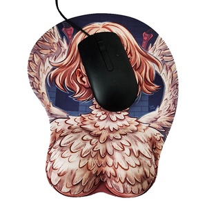 Alfombrilla de Ratón Ergonómica con Gel Calefactor, Diseño Elegante y Personalizado, Base Antideslizante de PU, Reposamuñecas de Silicona Suave, <span class=keywords><strong>Anime</strong></span> 3D Sexy - Product Image 1