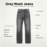Jeans décontractés pour homme, coupe basse, extensibles, gris, en coton denim, cinq poches, style confortable pour tous les jours