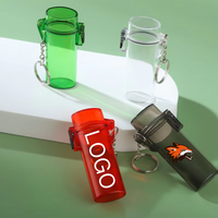 Étui pour briquet DEBANG avec couleur personnalisée, briquet à gaz coupe-vent pour l'extérieur, recharge au butane, porte-clés pour le camping et les fêtes