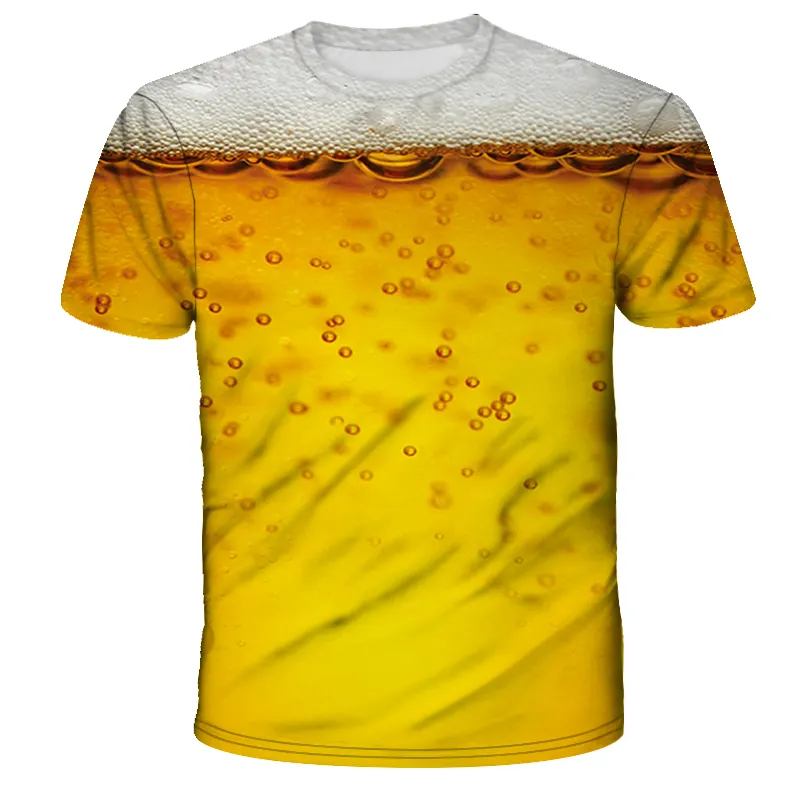 クロスボーダーファッション3Dデジタルプリントメンズ & レディースカジュアルラウンドネック半袖Tシャツメーカー卸売