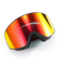 Masque de ski HUBO 197F OTG pour femme, polarisé, avec lentille détachable, anti-buée UV, monture intégrale, sangle magnétique réglable