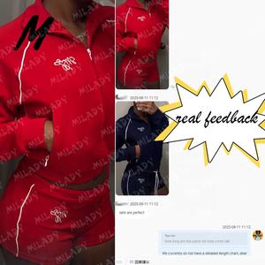 Große Größen Freundliches Set Winterkleidung für Damen Hersteller Stehkragenjacke und Hose Individuelles Logo 2-teiliges Damen-Set - Product Image 5