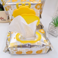 Papier toilette humide Jia Enbao, 80 feuilles, épaissi, jetable, en matériau spunlace, 18x14cm, 1 paquet, modèle 2022, pour usage domestique