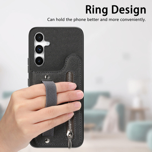 Étui de téléphone portefeuille en cuir PU avec fermeture magnétique rabattable, béquille, antichoc pour <span class=keywords><strong>Samsung</strong></span> <span class=keywords><strong>Galaxy</strong></span> A17, avec porte-cartes - Product Image 4