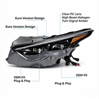 Phare avant Matrix Bi-LED à double projecteur pour Infiniti FX35 FX37 FX50s QX70 2009-2017, pièce de rechange pour mise à niveau
