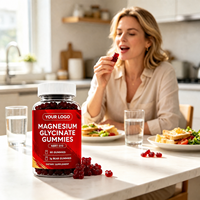 Gummies à base de pectine, faibles en sucre, naturelles, pour adultes, à prendre avant le coucher, enrichies en Vitamine D3, Potassium, Extrait de Mélisse et Glycinate de Magnésium