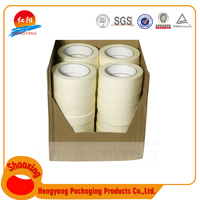 Ruban de masquage en papier crêpe imperméable acrylique JK blanc, sans impression, simple face, prix bas, vente en gros, Chine