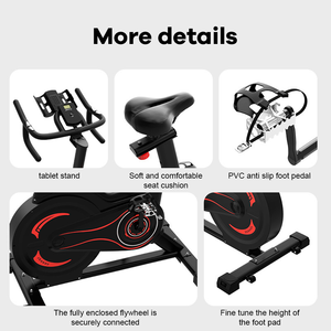 Bicicleta Estática PINJIAN, Deportiva, Silenciosa, para Gimnasio en Casa, Multifuncional, Pedal Fijo, Grado Profesional - Product Image 3