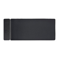 Nouveau tapis de souris à chargement rapide sans fil 15W tapis de table en cuir Extra Large avec support magnétique téléphone portable casque Logo cadeau