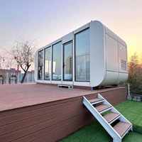 Maison préfabriquée moderne en forme de cabane Apple pour hôtel, complexe hôtelier, camping et location de vacances