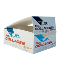 Boîtes de présentation personnalisées en gros, boîtes en papier recyclables, emballages en carton pliables pour barres protéinées énergétiques, emballages de vente au détail