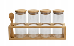 Huishoudelijke Voedselbewaarset Met Glazen Verzegelde Honing Gedroogd Fruit Vijfkorrelige Pot Transparante Thee-Opslagfles - Product Image 4