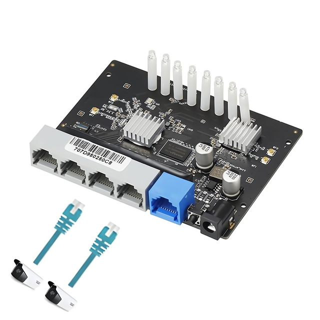 Dual-band 2.4Ghz 5.8Ghz Router Module Reverse POE 9-24V Wide Voltage Wireless Enterprise Router Wired Switch