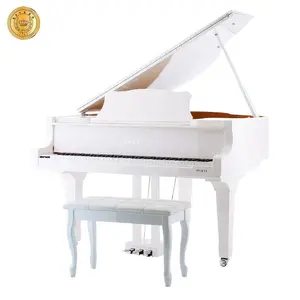 Upgrade 5 Kaki Putih Bahasa Polandia 88 Tombol Baby Grand Piano Spyker Merek