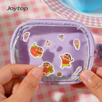 Joytop Vente en gros personnalisée 102204 Série Dessert Trousse à crayons double poche avec autocollant et badge mignons