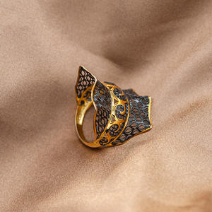 Anillo de Piedras Preciosas para Mujer, Estilo Exótico Exagerado, Serie Shijue, Joyería Vintage Europea, Personalizado, Chapado en Oro sobre Plata 925 - Product Image 3