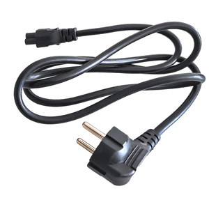 Schuko to C5 <b>Power</b> <b>Cable</b> , VDE CEE 7/7 to IEC320 C5 <b>Power</b> Cord / Cloverleaf Lead / EU Laptop Adapter <b>Cable</b> - Product Image 1