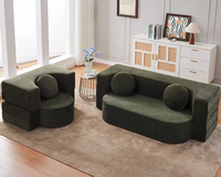 Sofá Modular Plegable de Compresión al Vacío para Sala de Estar, Apartamento u Hotel, de Doble Uso, Tamaño Pequeño, Desmontable y Lavable, Ideal para Descanso