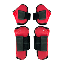 4 protections réglables pour pattes de cheval, avant et arrière, en caoutchouc/coton, personnalisables, pour la protection équestre en extérieur