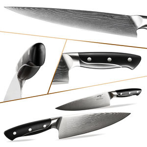 Juego de cuchillos de cocina de acero damasco, Santoku Premium, con mango de ABS, 18 piezas, gran oferta - Product Image 2