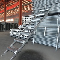 Hochfeste Aluminium gerüst leiter Stahl Mental Stairs Kletter stufe