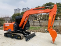 Excavatrice sur chenilles Hitachi ZX60 6,3 tonnes d'origine japonaise, occasion, godet de 0,24 m³, faible nombre d'heures de travail