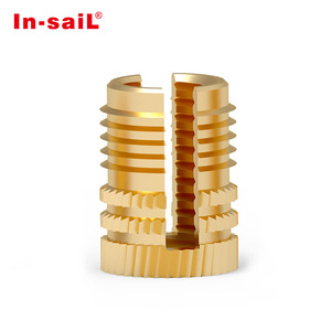 Inserts à expansion moletés et à ailettes inversées à haute résistance à l'extraction, écrou à insertion froid M6 pour <span class=keywords><strong>plastique</strong></span> ABS PP - Product Image 1