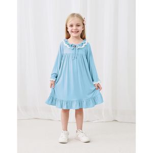 Camisón de Manga Larga para Niñas BambooBud, Viscosa de Bambú, Ropa de Dormir Suave, 2-5 Años - Product Image 4