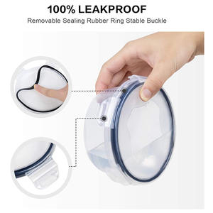 HYRI Set da 24 Pezzi di Contenitori Ermetici <span class=keywords><strong>per</strong></span> Alimenti Senza BPA, Scatole Porta Pranzo in Plastica con Coperchio Resistente, Organizer Trasparenti <span class=keywords><strong>per</strong></span> la <span class=keywords><strong>Cucina</strong></span> - Product Image 6