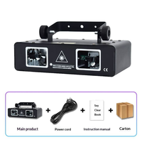 Projecteur laser RGB à 2 têtes, 450 mW, pour animation scénique, DMX, son, pour bar, club, fête, spectacle, certifié CE RoHS