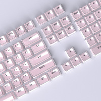 In Stock Cross-border Wholesale Crystal Jelly Keycaps Mini Full Set 114 Keys OEM PC Transparent Positive-side-printed Keycaps