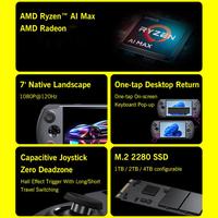 Konsol Game Genggam GPD WIN 5 Desain Terbaru 32GB+1TB Layar 7 Inci Sistem Operasi Win 11 Prosesor AMD Ryzen AI Max 385 Konsol Saku